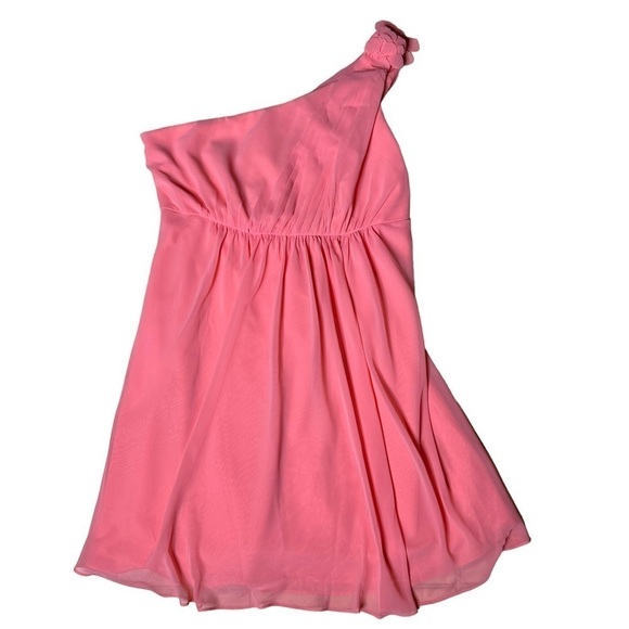 NWT David’s Bridal One Chiffon Shoulder Bridesmaid Dress With Petal. Siz… - Picture 2 of 7